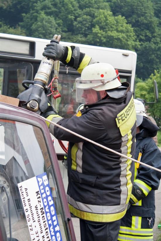 Übung am 5. Juli: Busunfall