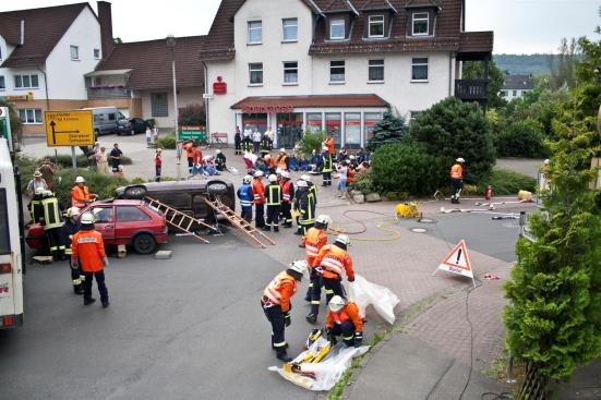 Übung am 5. Juli: Busunfall