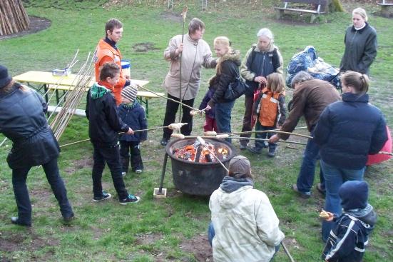 Stockbrot vom Lagerfeuer
