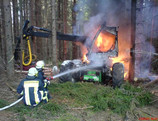 Brand im Wald